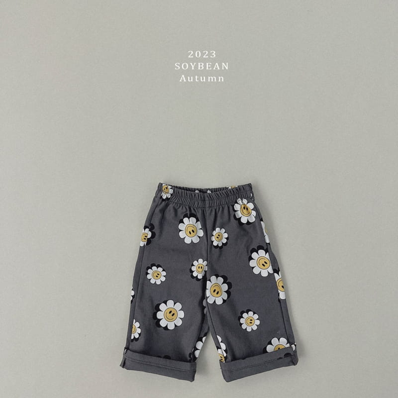 Soybean - Korean Children Fashion - #designkidswear - Flower Smile Top Bottom Set - 7