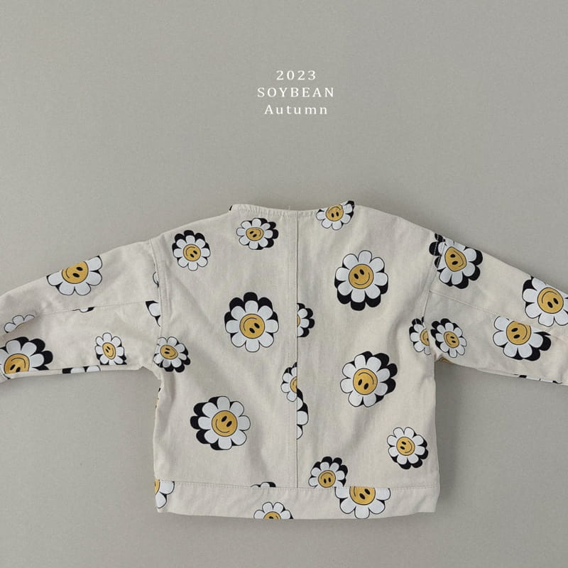 Soybean - Korean Children Fashion - #kidsshorts - Flower Smile Top Bottom Set - 10