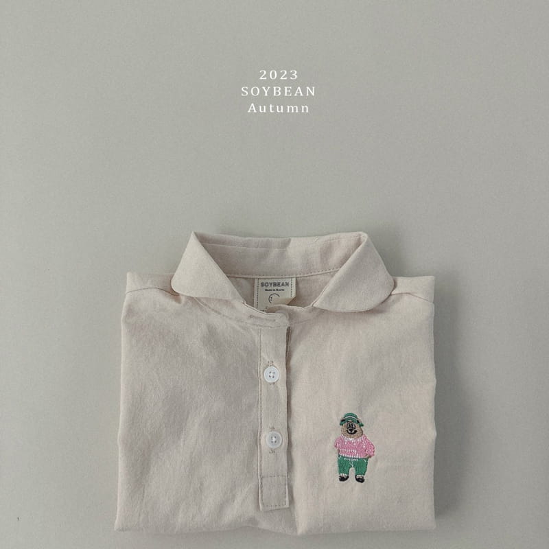 Soybean - Korean Children Fashion - #kidzfashiontrend - Bear Over Shirt - 10