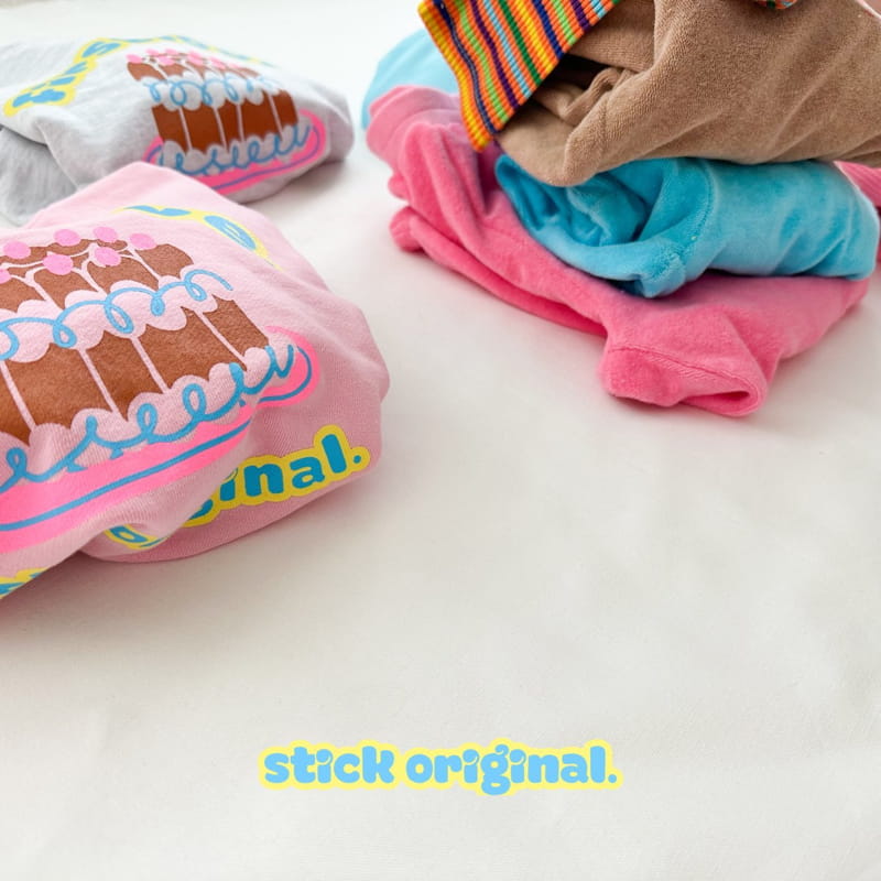 Stick - Korean Children Fashion - #childrensboutique - Cake Sweatshirt with Mom - 5