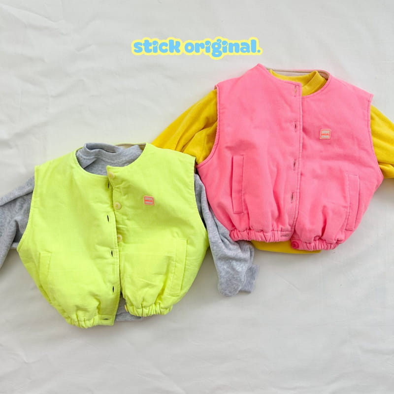 Stick - Korean Children Fashion - #kidsshorts - Sweet Vest with Mom - 3