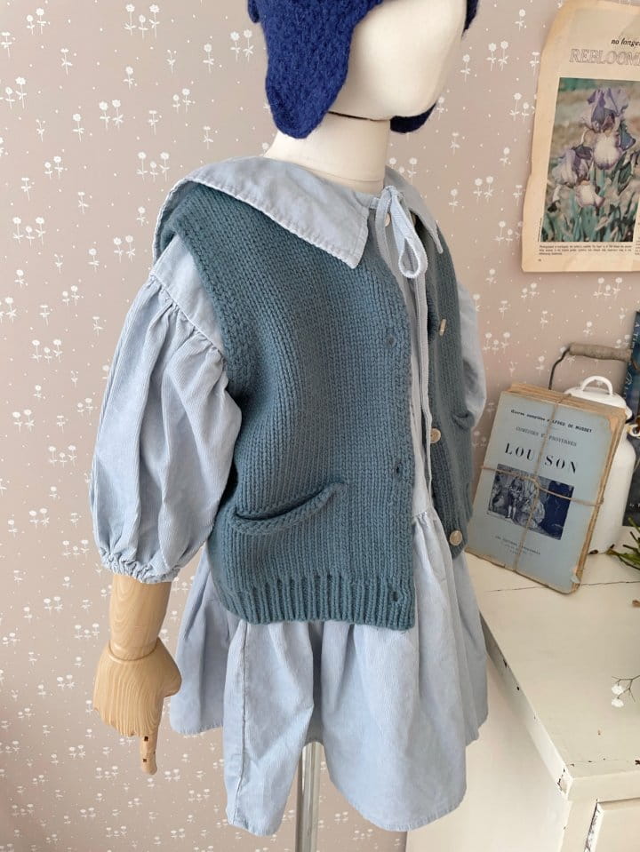 Studio M - Korean Children Fashion - #minifashionista - Mamang Open Vest - 4