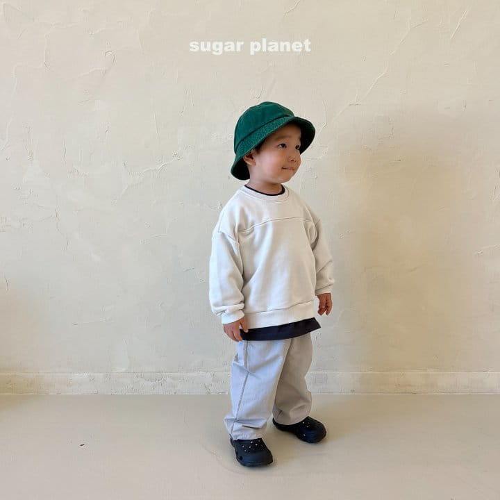 Sugar Planet - Korean Children Fashion - #childrensboutique - Simple Stitch Sweatshirt - 7
