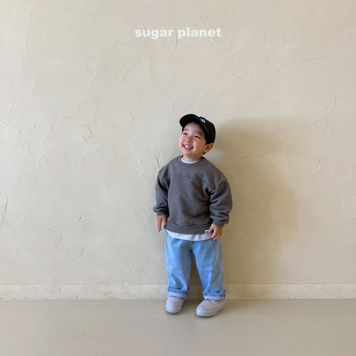 Sugar Planet - Korean Children Fashion - #kidsshorts - Simple Stitch Sweatshirt - 11