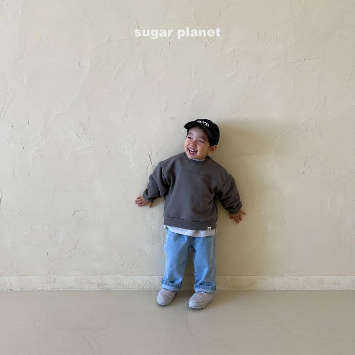 Sugar Planet - Korean Children Fashion - #kidsstore - Simple Stitch Sweatshirt - 12