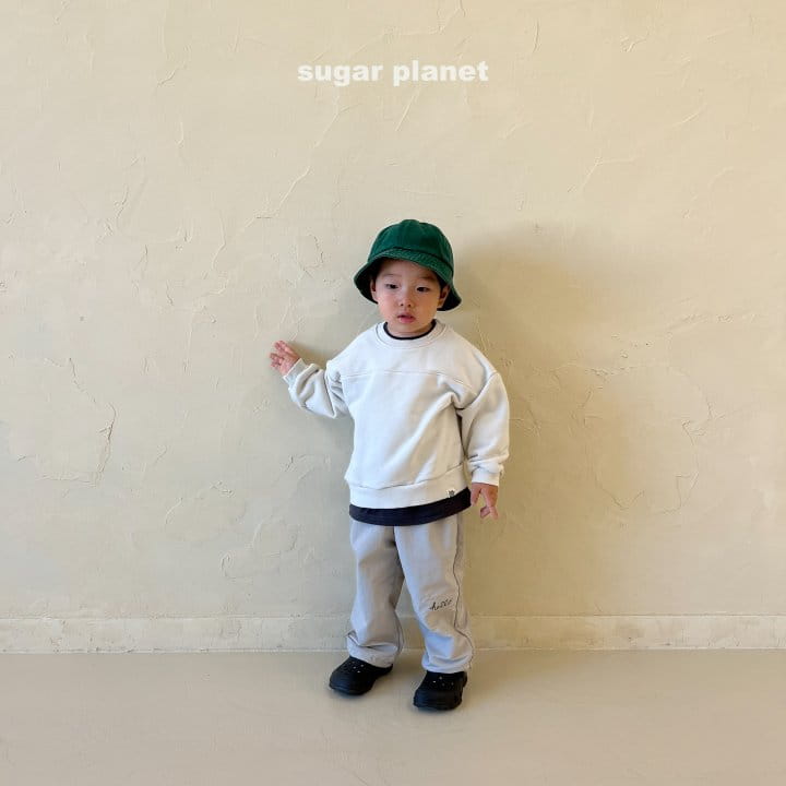 Sugar Planet - Korean Children Fashion - #minifashionista - Simple Stitch Sweatshirt - 3