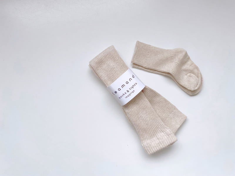 Teamand - Korean Children Fashion - #designkidswear - Cookie Leggings Socks Set - 4