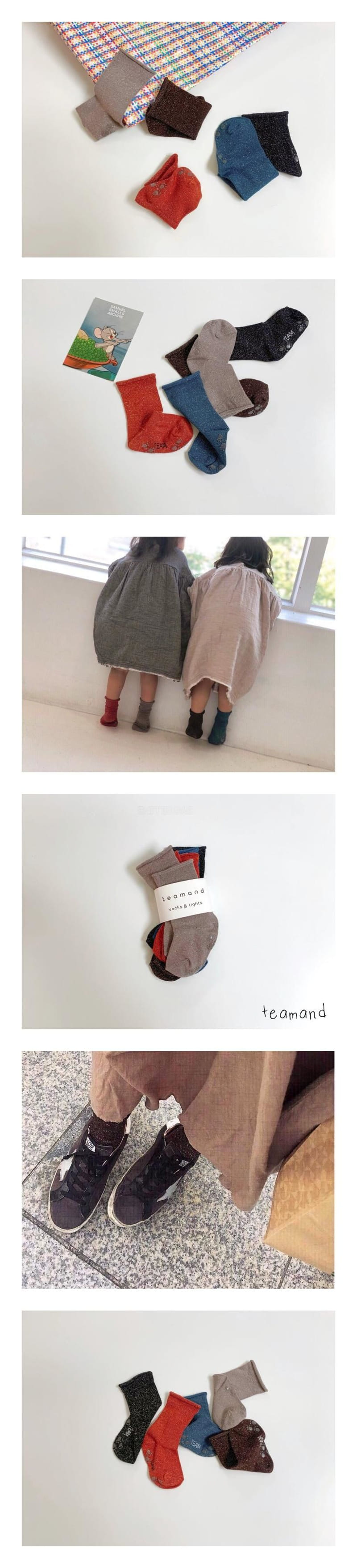 Teamand - Korean Children Fashion - #kidsshorts - Rolling Socks Set
