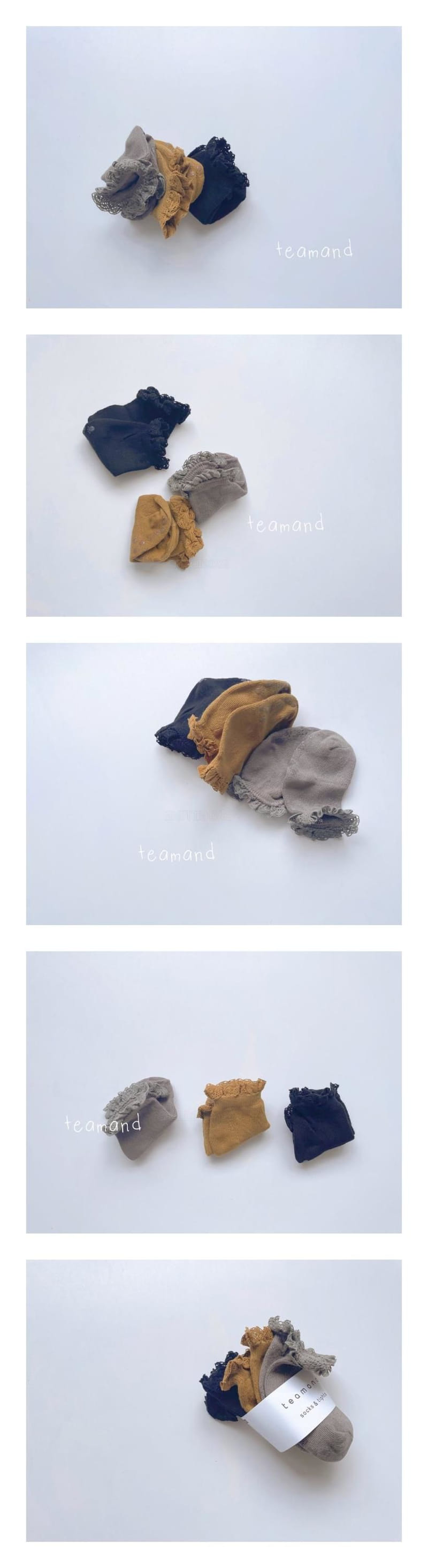 Teamand - Korean Children Fashion - #kidsstore - Eyelet Lace Socks Set