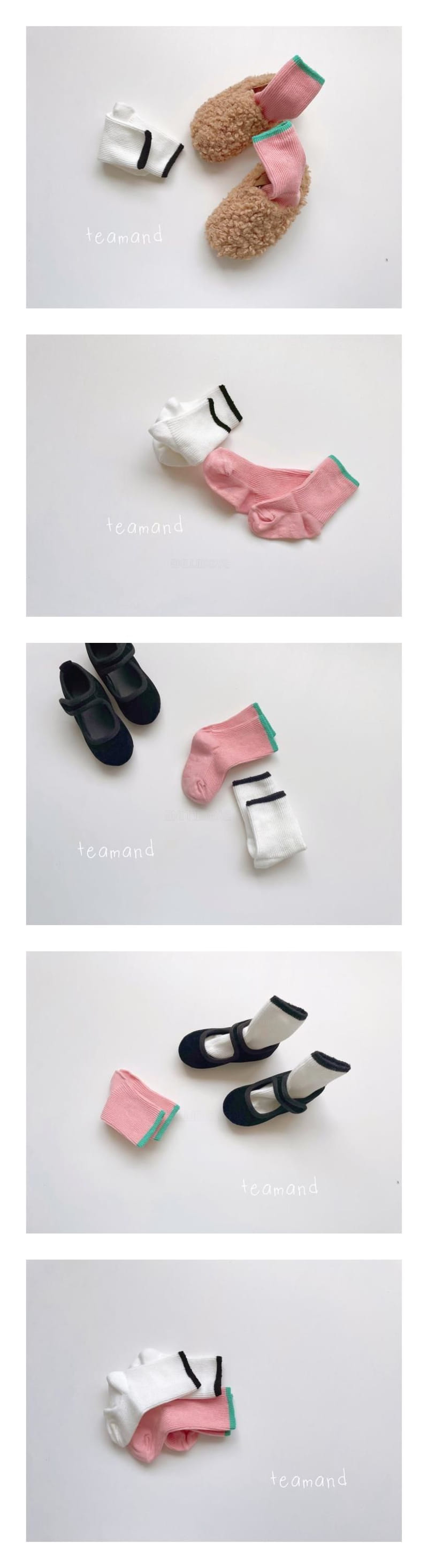 Teamand - Korean Children Fashion - #kidsstore - Raspberry Socks Set