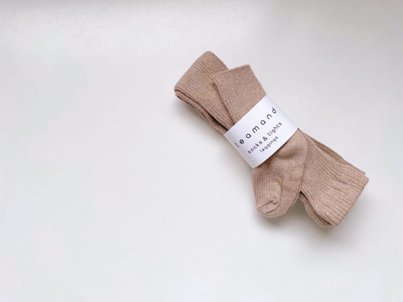 Teamand - Korean Children Fashion - #kidsstore - Cookie Leggings Socks Set - 7