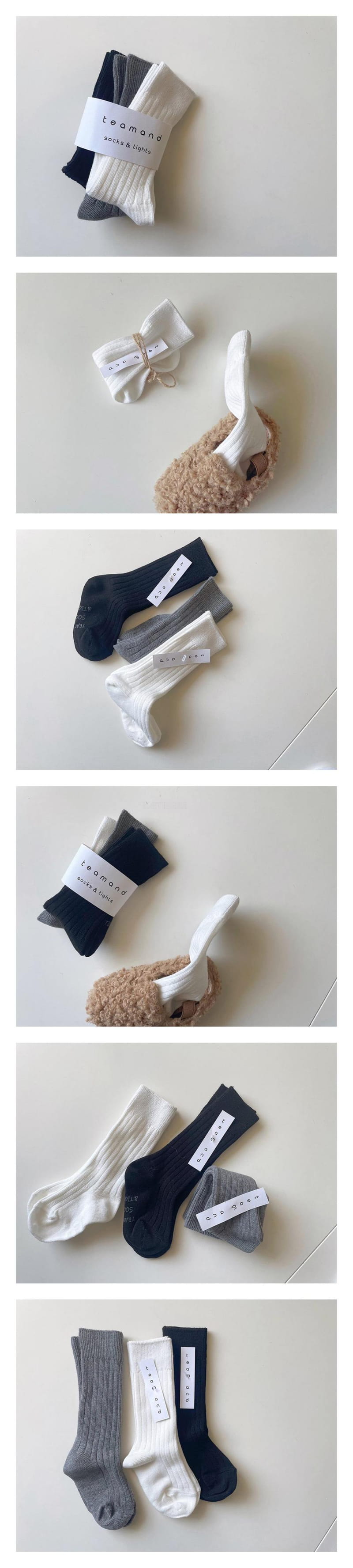 Teamand - Korean Children Fashion - #kidzfashiontrend - Essentail Knee Socks Set