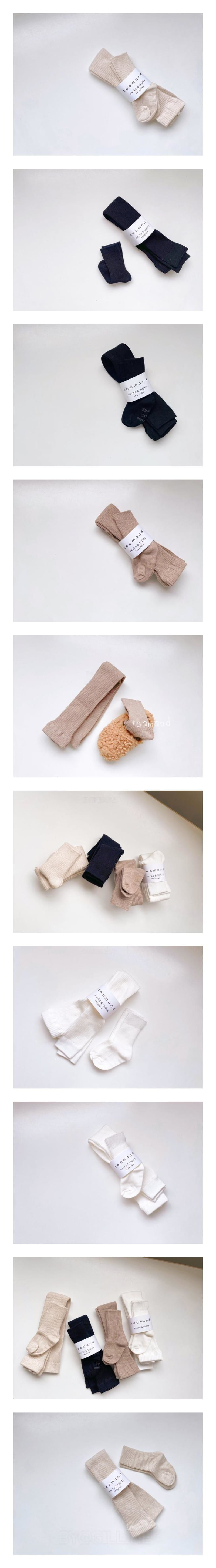 Teamand - Korean Children Fashion - #magicofchildhood - Cookie Leggings Socks Set