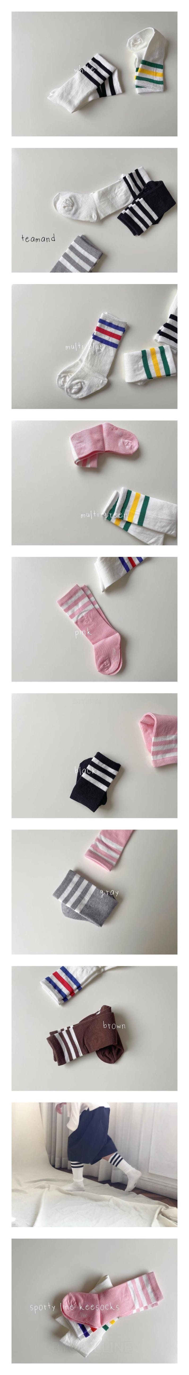 Teamand - Korean Children Fashion - #minifashionista - Three Knee Socks