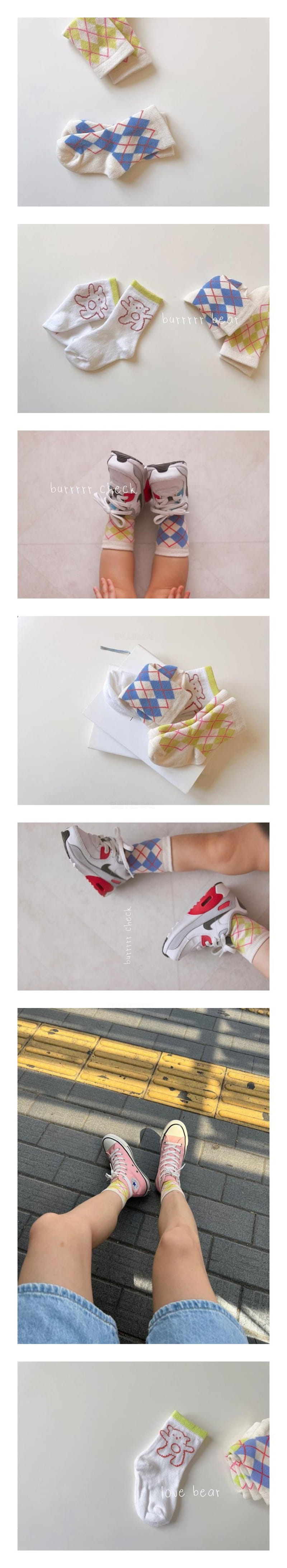 Teamand - Korean Children Fashion - #toddlerclothing - Brr Bear Socks