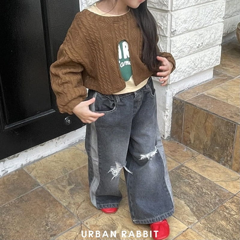 Urban Rabbit - Korean Children Fashion - #Kfashion4kids - Slit Crop Knit Tee - 2