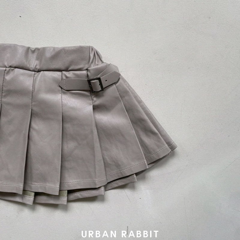 Urban Rabbit - Korean Children Fashion - #childofig - Leather Pleats Skirt - 3