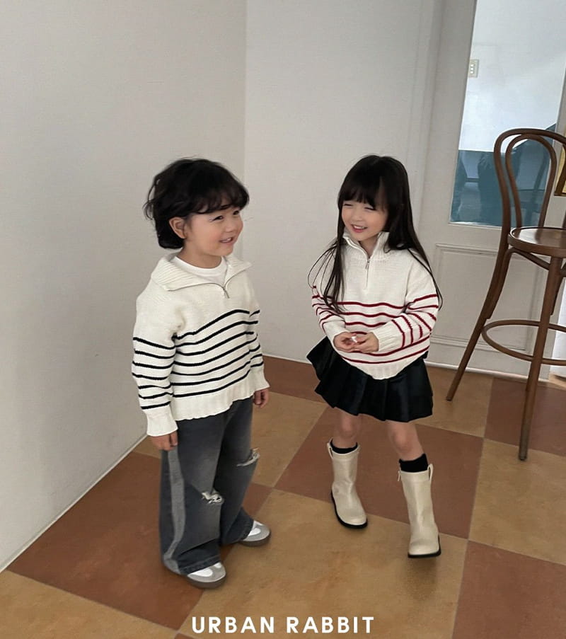 Urban Rabbit - Korean Children Fashion - #childrensboutique - Half Zip-up Knit - 9