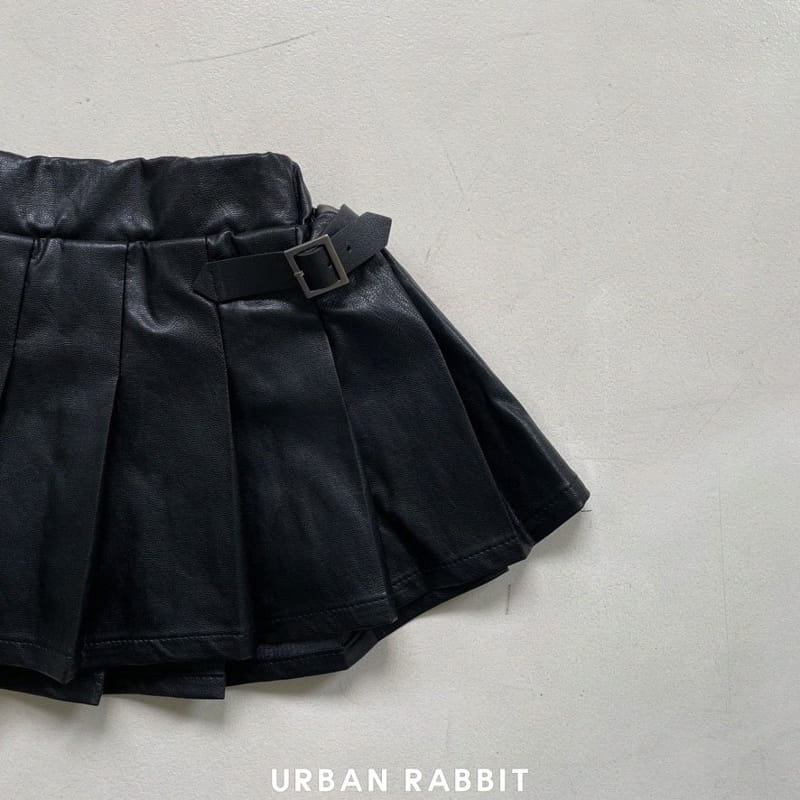 Urban Rabbit - Korean Children Fashion - #childrensboutique - Leather Pleats Skirt - 5