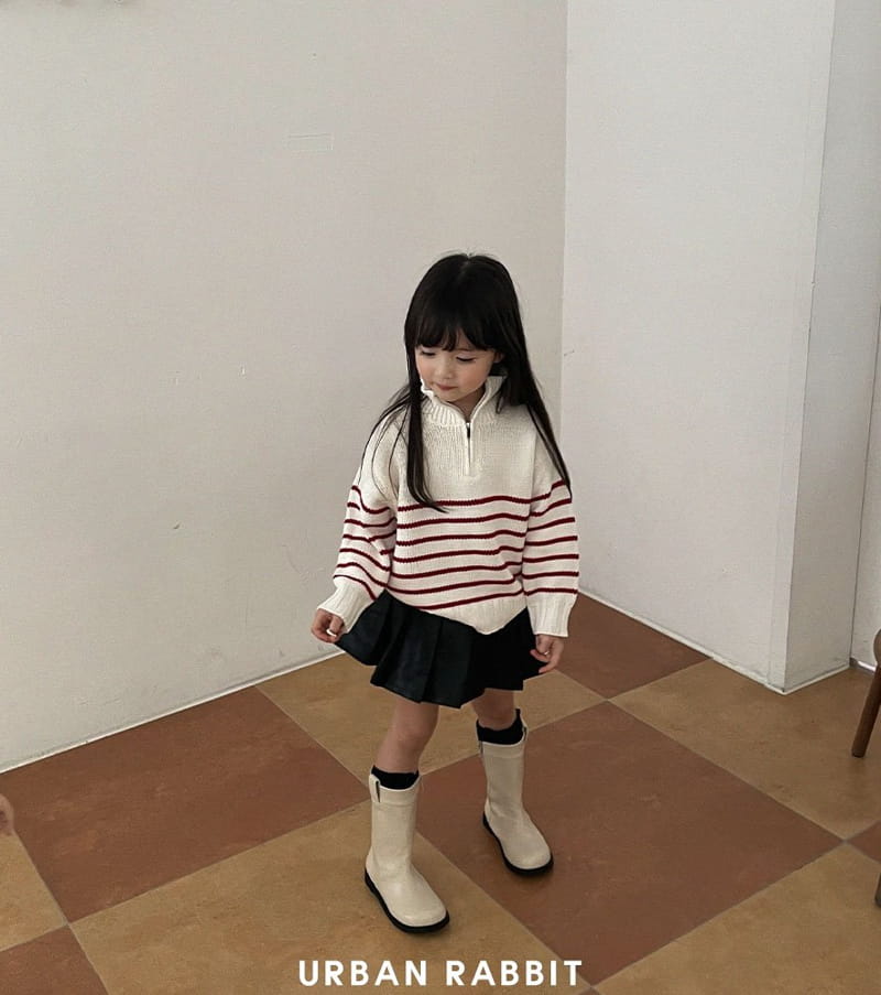 Urban Rabbit - Korean Children Fashion - #discoveringself - Half Zip-up Knit - 11
