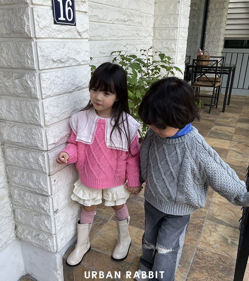 Urban Rabbit - Korean Children Fashion - #discoveringself - Loose Twist Knit Tee - 10
