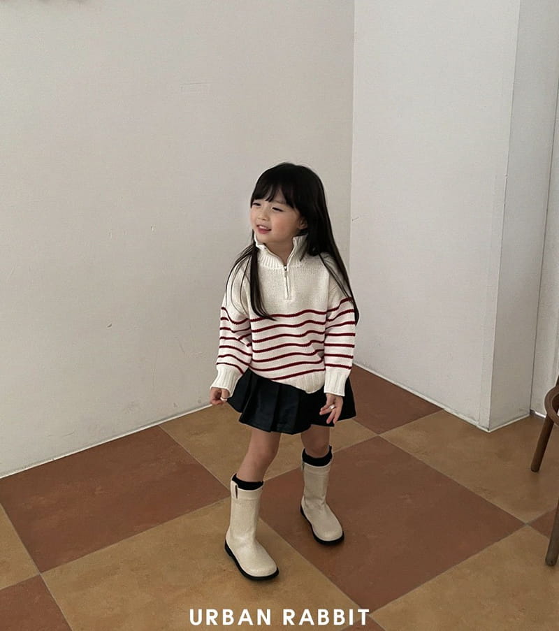 Urban Rabbit - Korean Children Fashion - #fashionkids - Half Zip-up Knit - 12