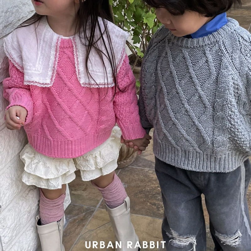 Urban Rabbit - Korean Children Fashion - #fashionkids - Loose Twist Knit Tee - 11