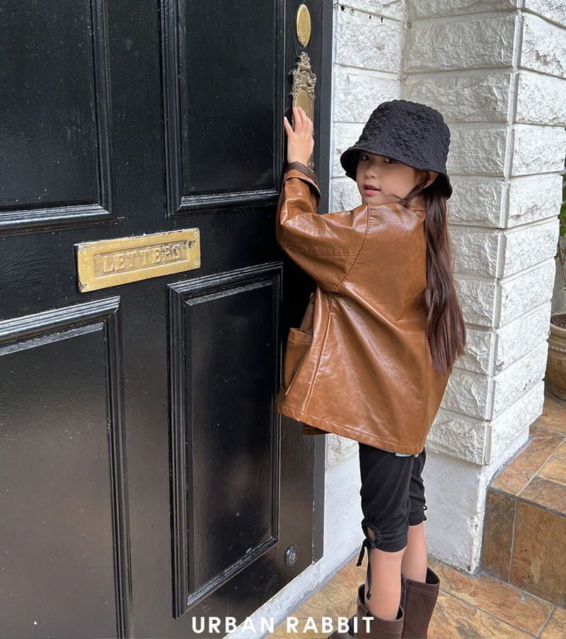 Urban Rabbit - Korean Children Fashion - #kidsshorts - Vigan Leather Jacket