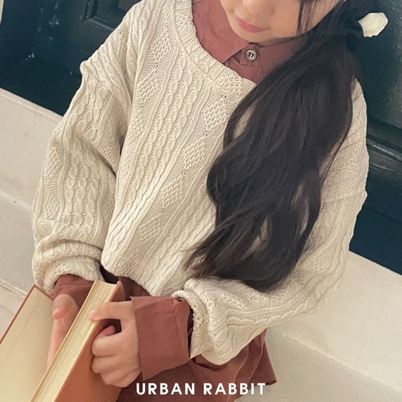 Urban Rabbit - Korean Children Fashion - #littlefashionista - Slit Crop Knit Tee - 3