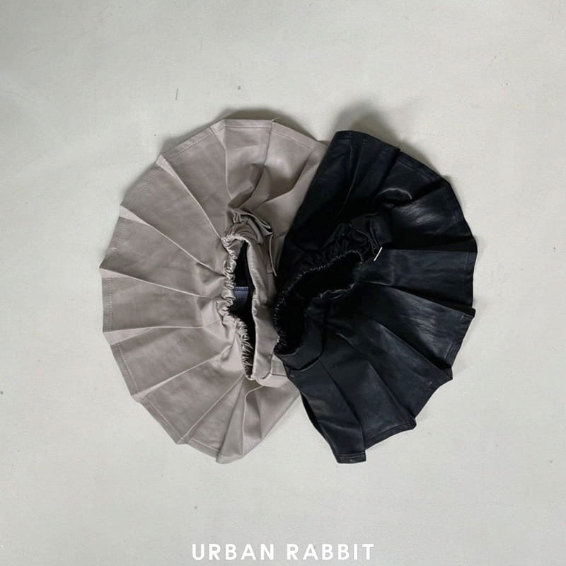 Urban Rabbit - Korean Children Fashion - #minifashionista - Leather Pleats Skirt