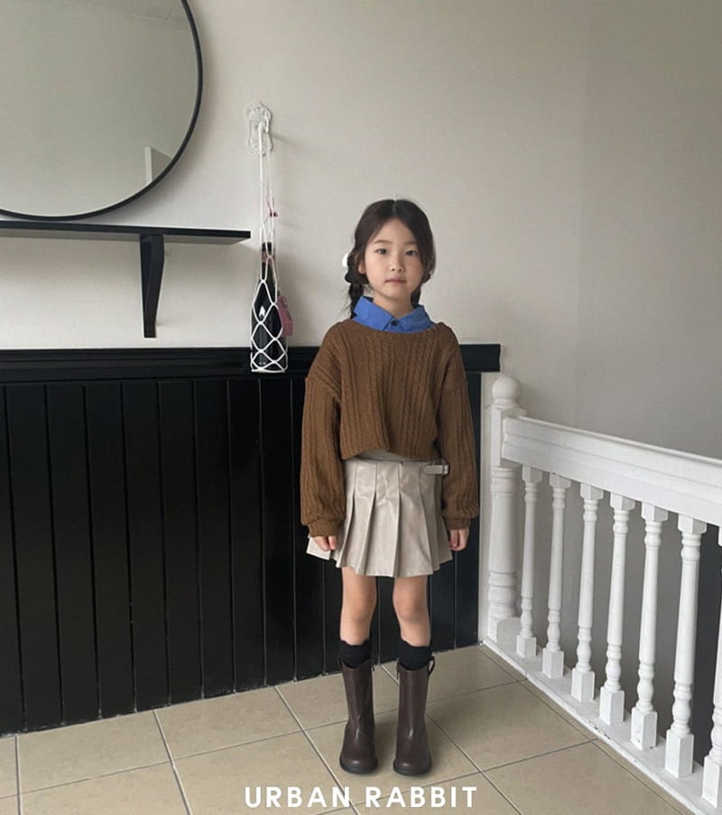 Urban Rabbit - Korean Children Fashion - #prettylittlegirls - Slit Crop Knit Tee - 6
