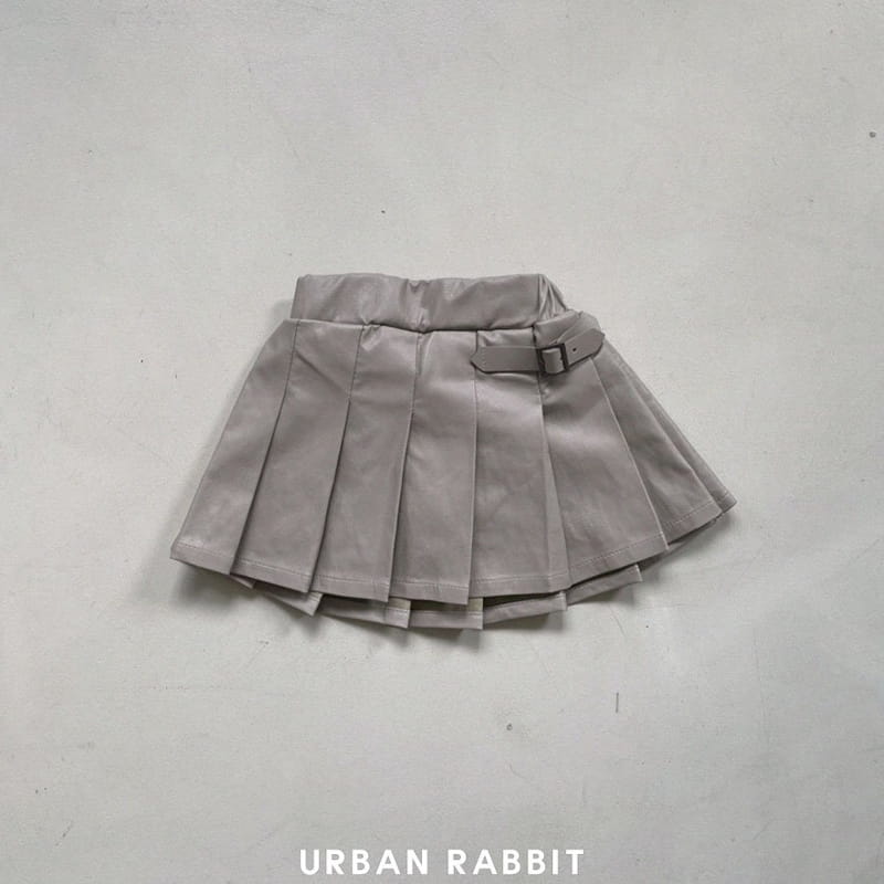 Urban Rabbit - Korean Children Fashion - #prettylittlegirls - Leather Pleats Skirt - 2