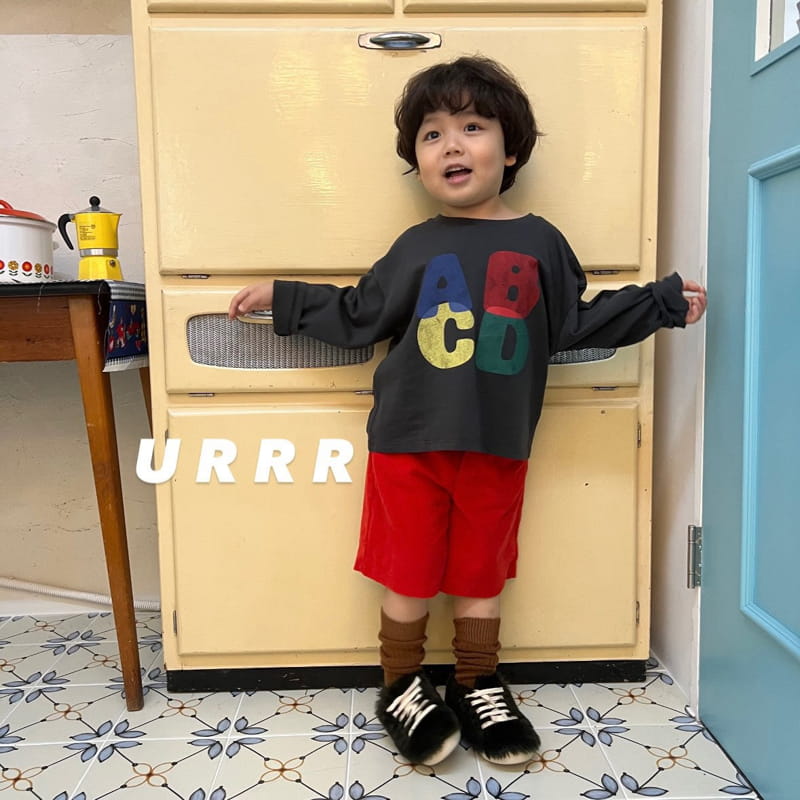 Urrr - Korean Children Fashion - #littlefashionista - Alpabet Tee - 5