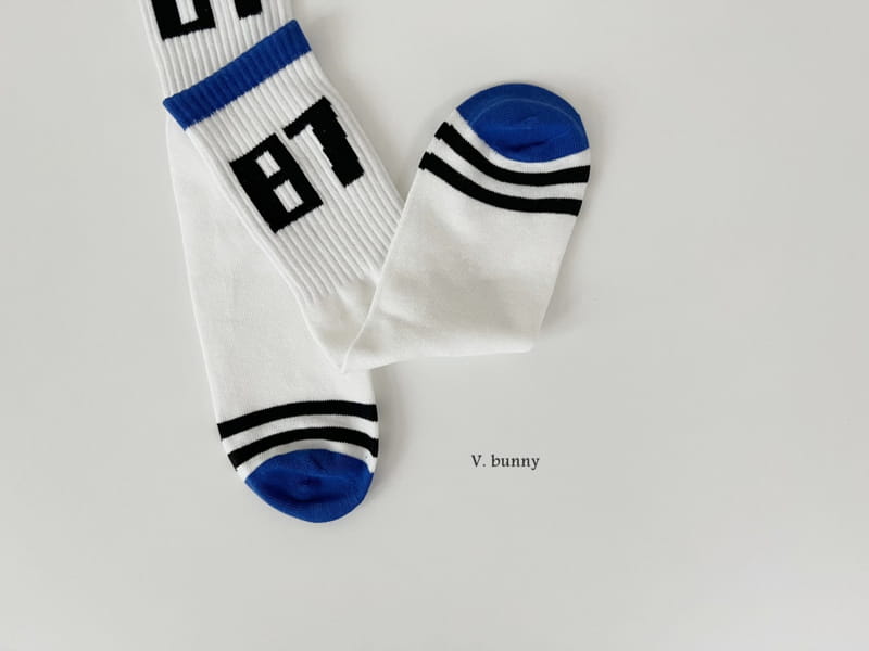V Bunny - Korean Children Fashion - #Kfashion4kids - Blue Socks Set - 7