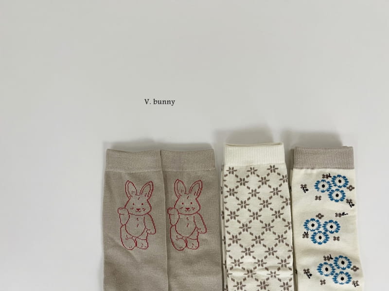 V Bunny - Korean Children Fashion - #Kfashion4kids - Reto Socks Set - 2