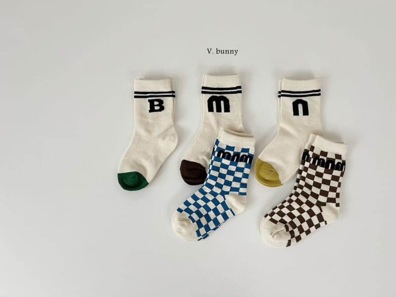 V Bunny - Korean Children Fashion - #Kfashion4kids - M And M Socks Set