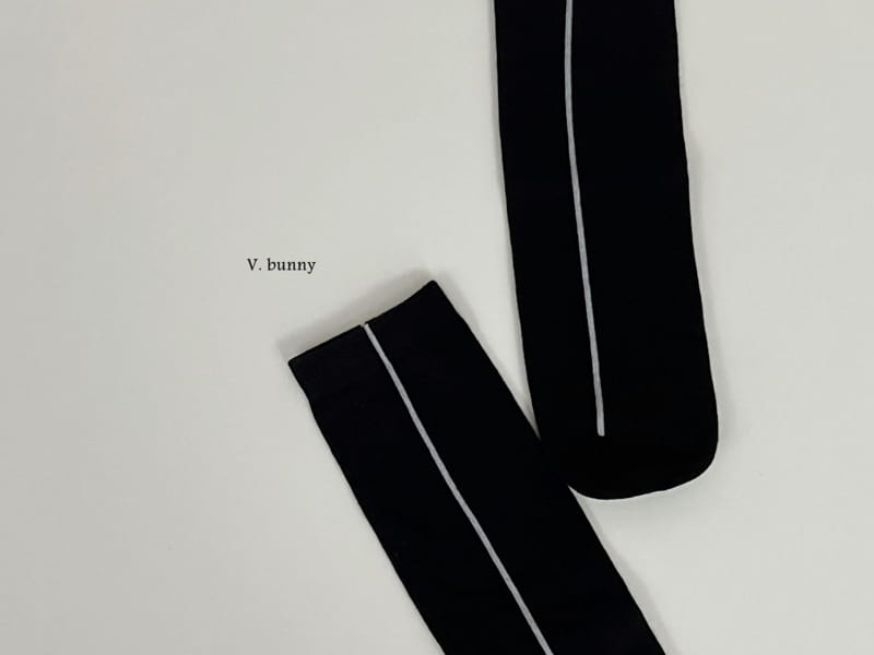 V Bunny - Korean Children Fashion - #childofig - Line Ribbon Socks Set - 9