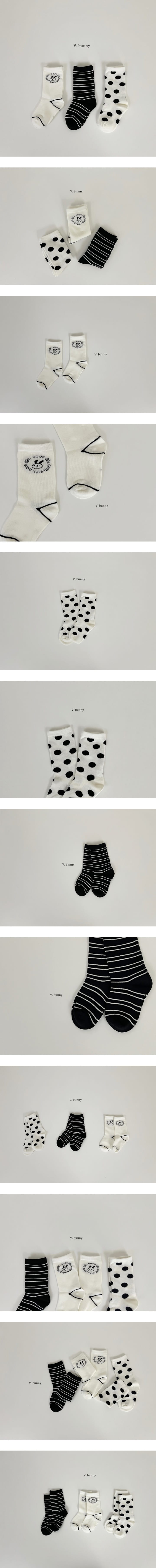 V Bunny - Korean Children Fashion - #childofig - Good Girl Socks Set
