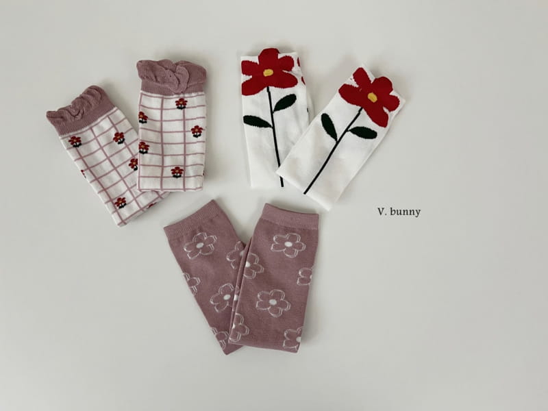 V Bunny - Korean Children Fashion - #discoveringself - Pineapple Flower Socks Set - 10