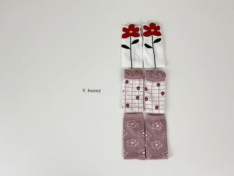V Bunny - Korean Children Fashion - #fashionkids - Pineapple Flower Socks Set - 11