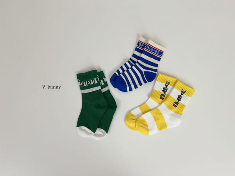 V Bunny - Korean Children Fashion - #kidzfashiontrend - 74 Socks Set - 8
