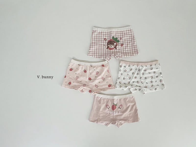 V Bunny - Korean Children Fashion - #kidzfashiontrend - N115 Strawberry Mochi Underwear Set - 6