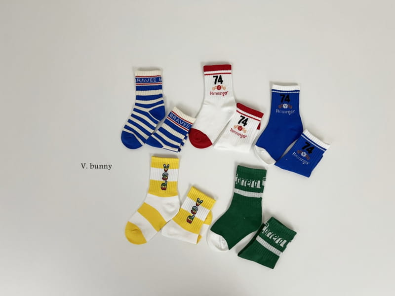 V Bunny - Korean Children Fashion - #littlefashionista - 74 Socks Set - 10