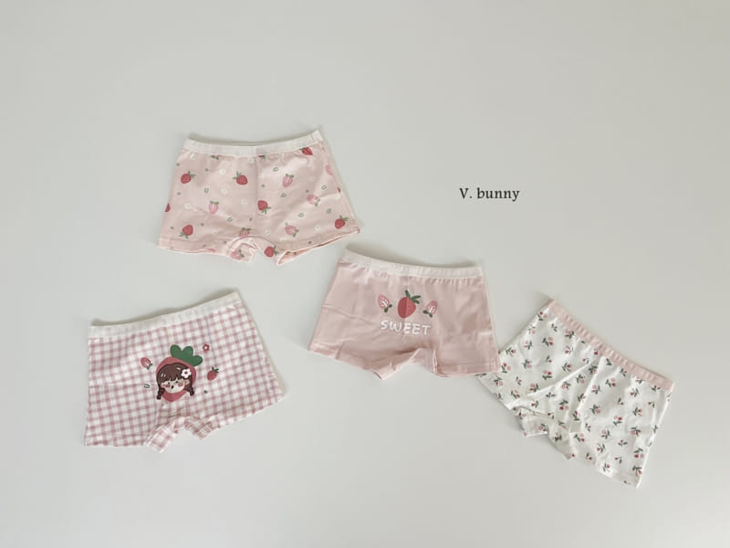V Bunny - Korean Children Fashion - #magicofchildhood - N115 Strawberry Mochi Underwear Set - 9