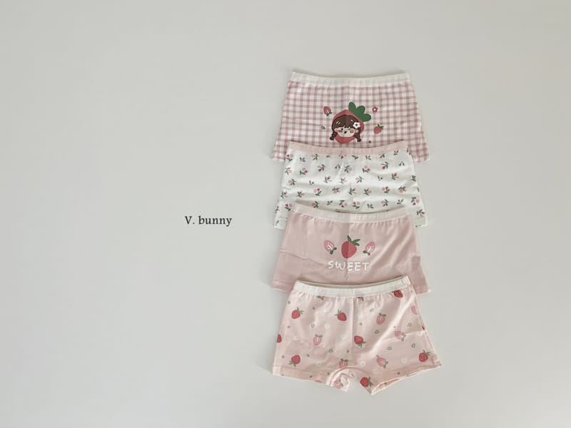 V Bunny - Korean Children Fashion - #minifashionista - N115 Strawberry Mochi Underwear Set - 10