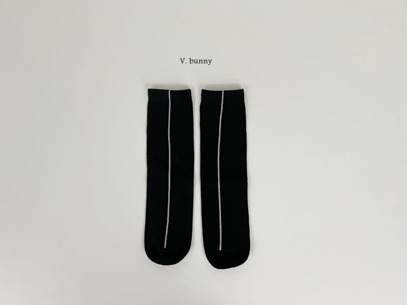 V Bunny - Korean Children Fashion - #prettylittlegirls - Line Ribbon Socks Set - 8