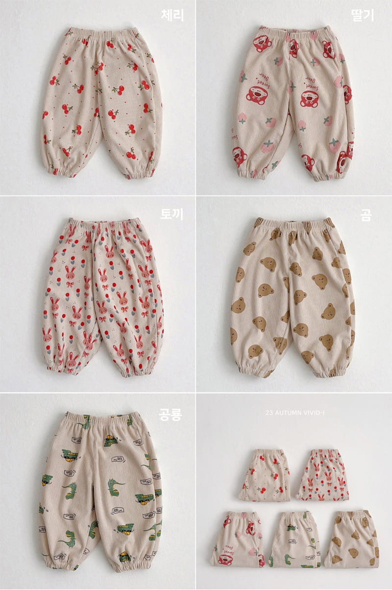 Vivid I - Korean Children Fashion - #designkidswear - Character Pants - 2