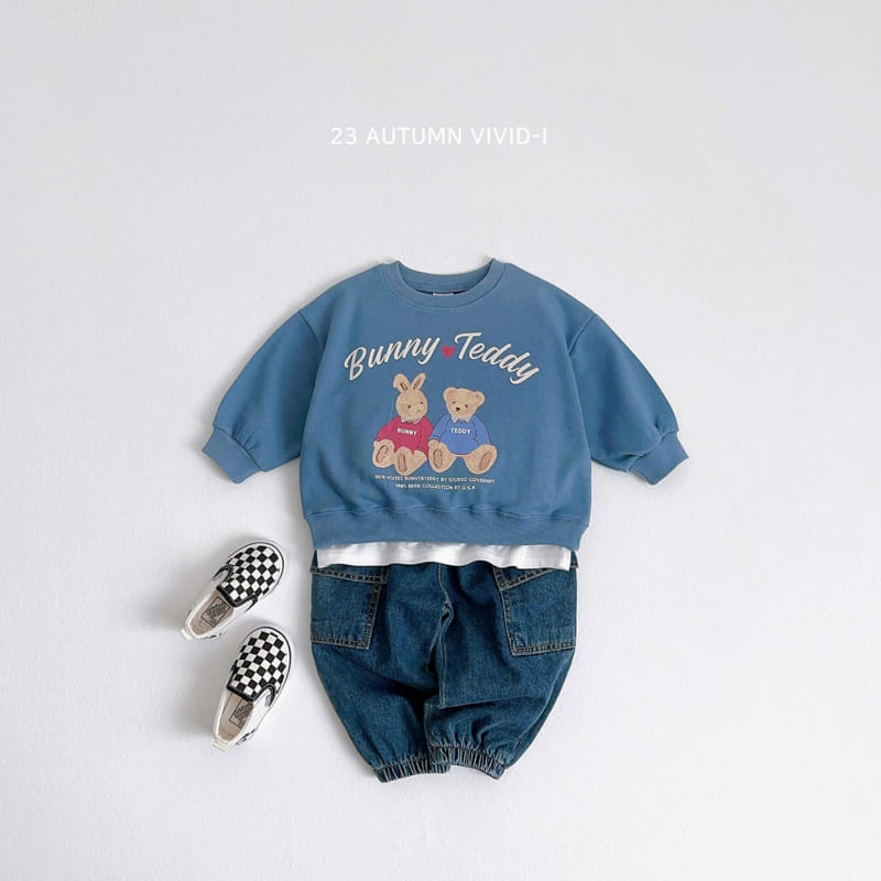 Vivid I - Korean Children Fashion - #kidsshorts - Teddy Sweatshirt - 5