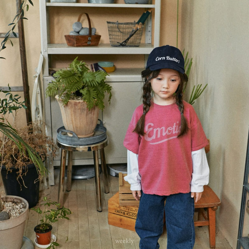 Weekly - Korean Children Fashion - #discoveringself - Emotion Layered Sweatshirt - 2