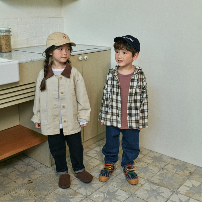Weekly - Korean Children Fashion - #fashionkids - Paul Check Hoody Jumper - 11